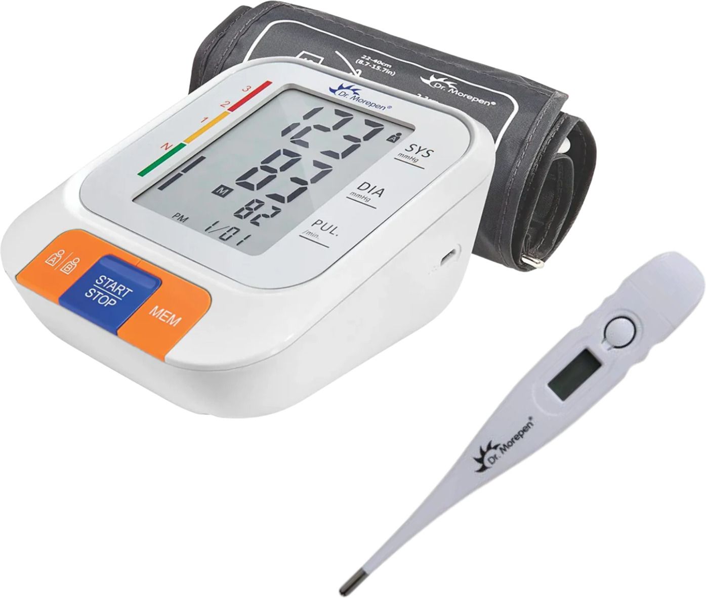 Dr. Morepen P-15 Automatic Blood Pressure Monitor with MC-110 Digital Thermometer (Combo Pack, 3 Years Warranty) Bp Monitor-image-42