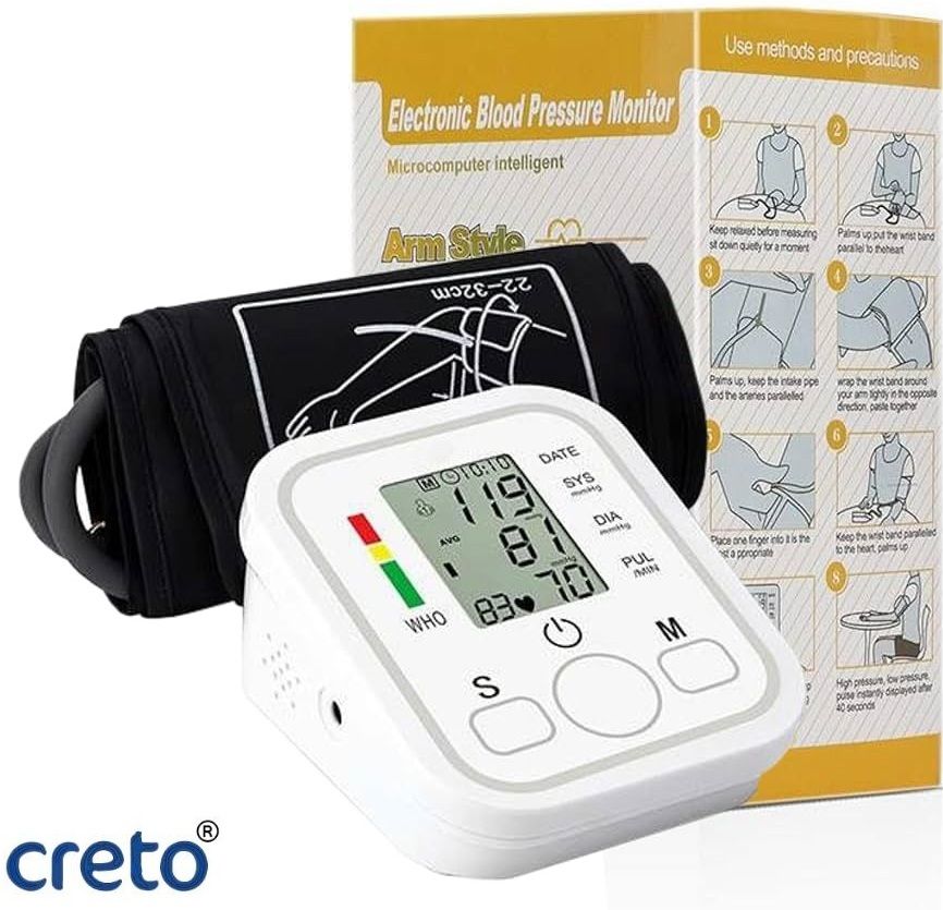 CRETO One Touch Digital BP Monitor | Accurate & Easy to Use Bp Monitor-image-47