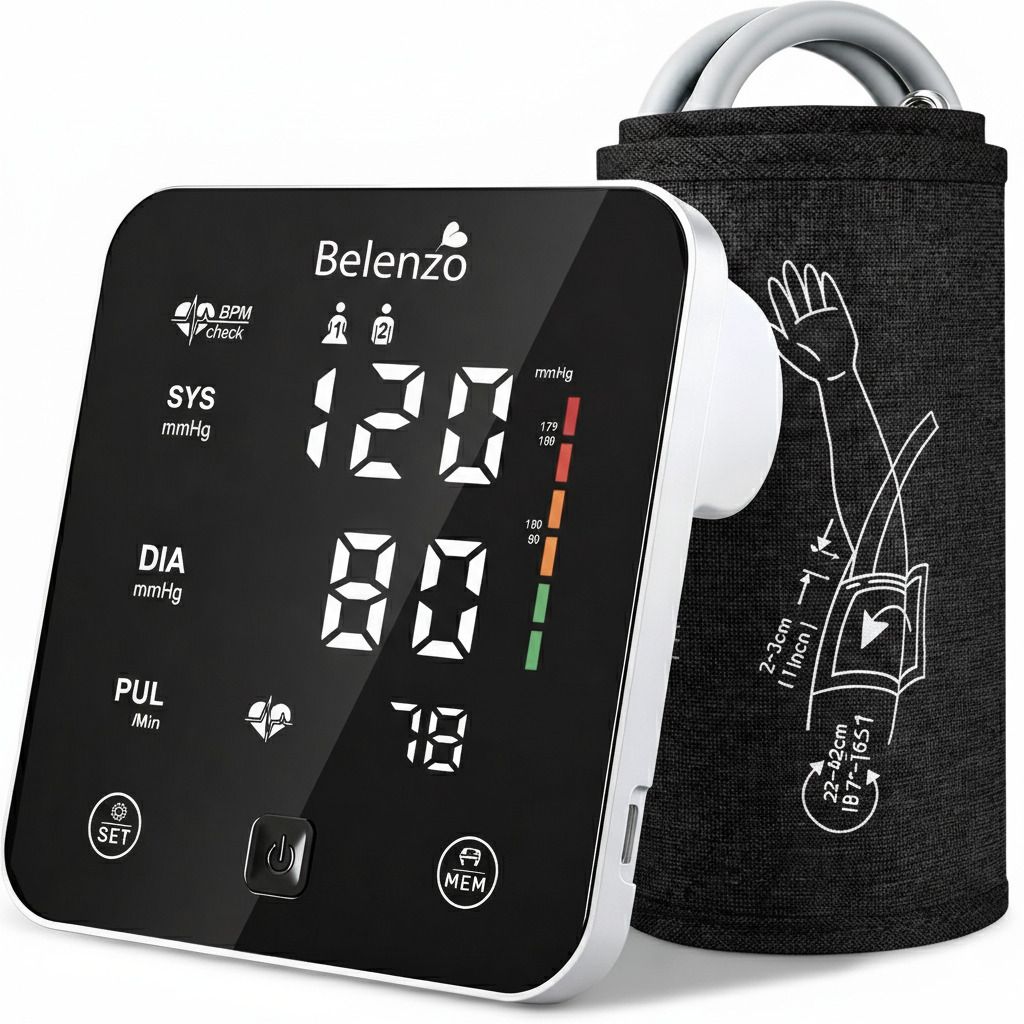 BELENZO Automatic Digital Blood Pressure Machine Fully Automatic Digital Blood Pressure Monitor Bp Monitor-image-22