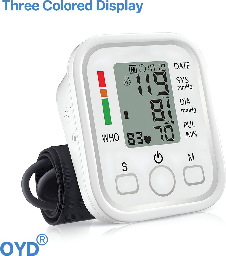 OYD Upper Arm BP Monitor Machine with USB Type C Input and AAA Battery Operation Colour Display With Voice Function Bp Monitor-image-22