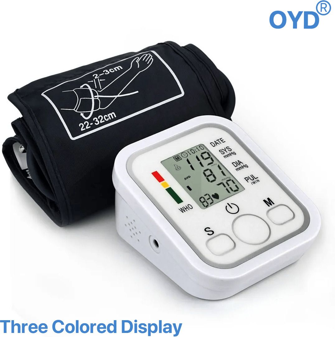 OYD Digital Blood Pressure Monitor for Accurate Home Measurements Colour Display With Voice Function Bp Monitor-image-12