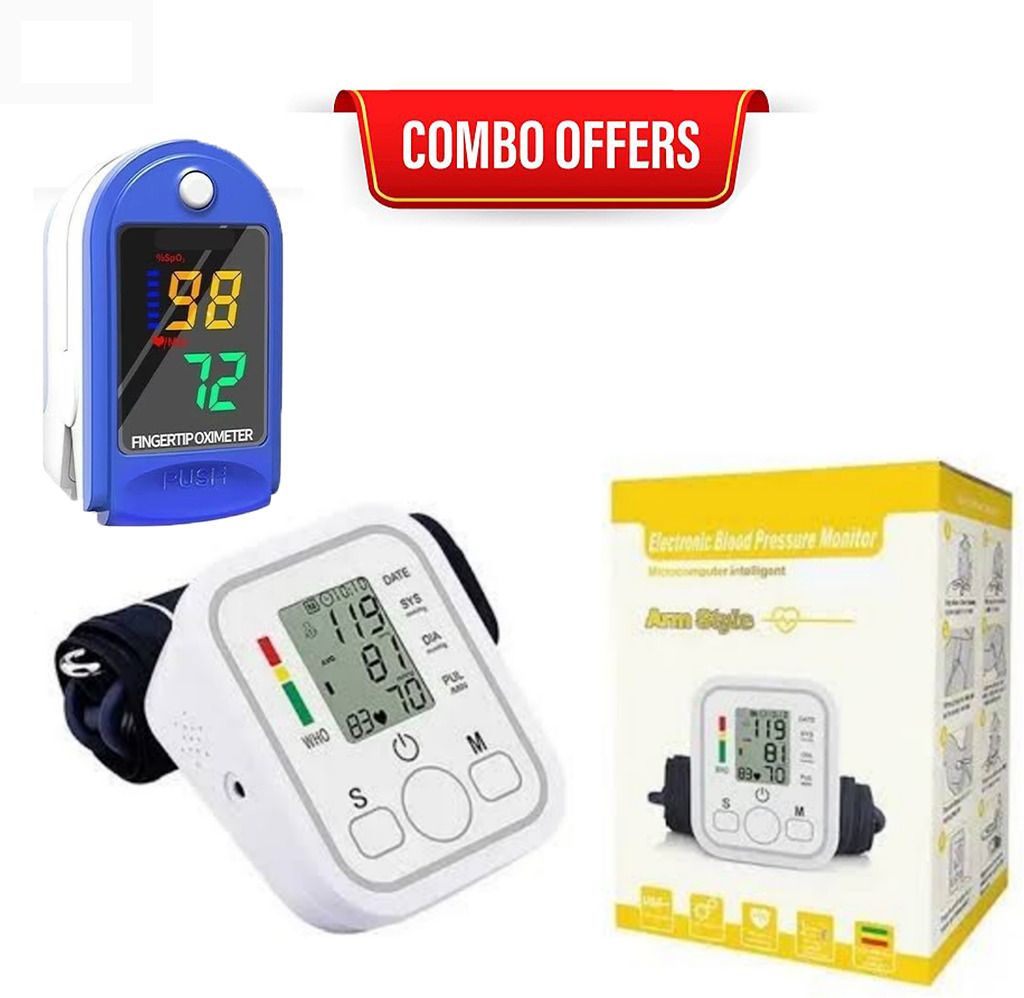 OYD BP Machine IK87 Oximeter Combo for Blood Pressure Tracking with voice feature and 3 colour back light Bp Monitor-image-39