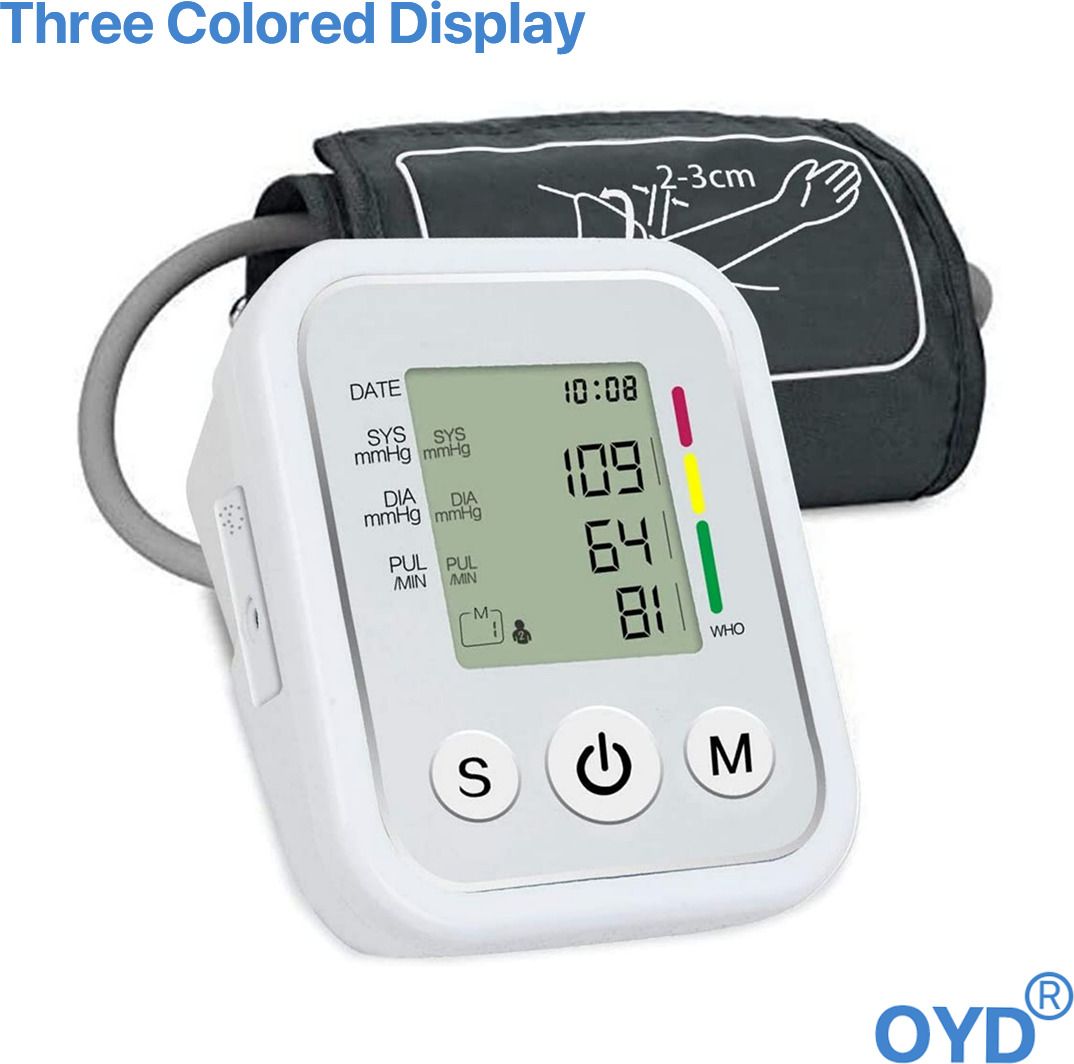 OYD Digital BP Measuring Machine with AAA Battery Support Colour Display With Voice Function Bp Monitor-image-16