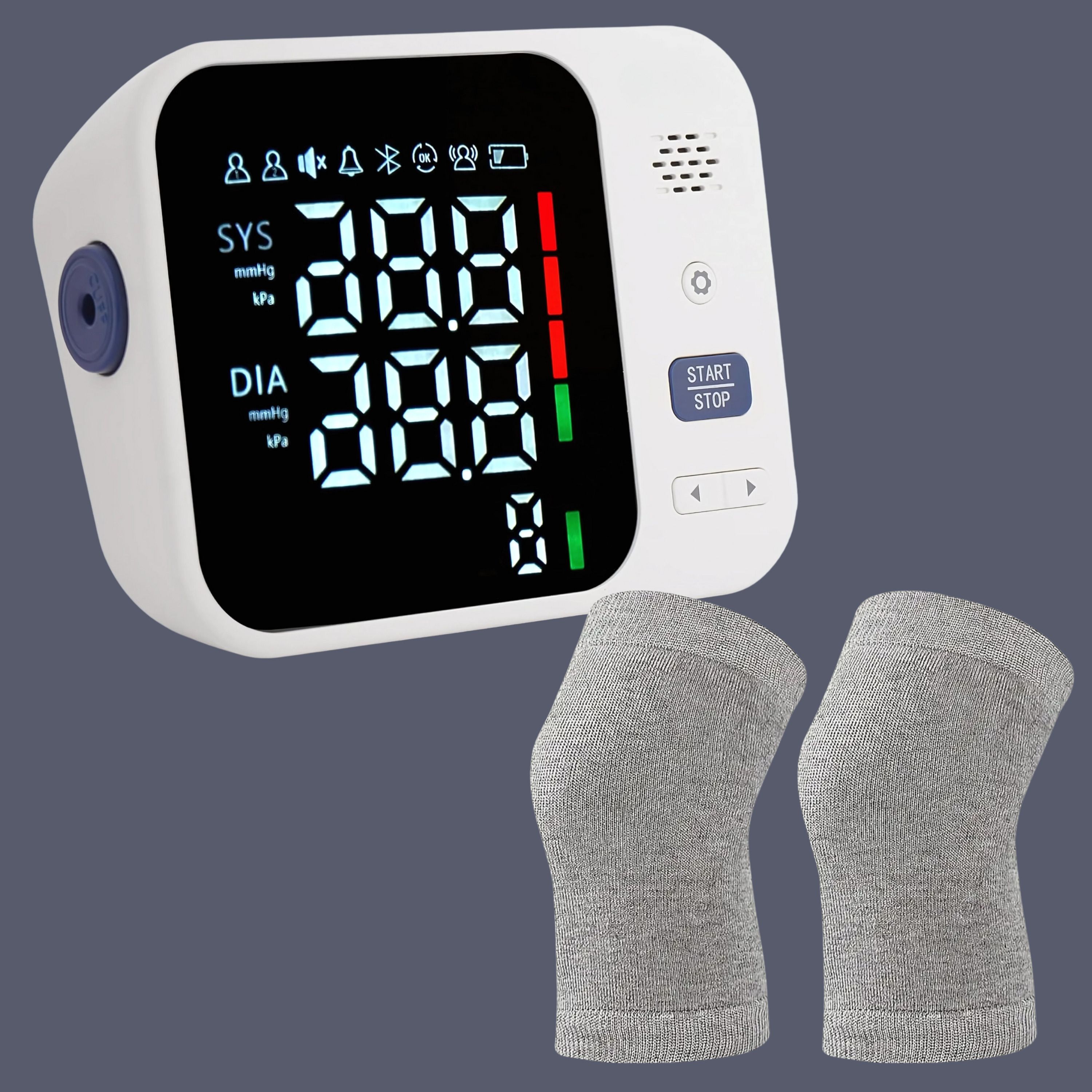 Balson Rechageable Digital Automatic Blood Pressure Monitor & Hypoallergenic Knee Cap for Joint Support Bp Monitor-image-26