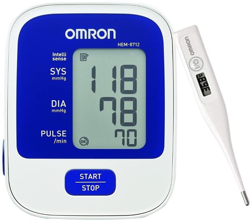 OMRON 8712 World's N0.1 BP with MC-246 Highly Accuracy Thermometer 8712 Bp Monitor Bp Monitor-image-46