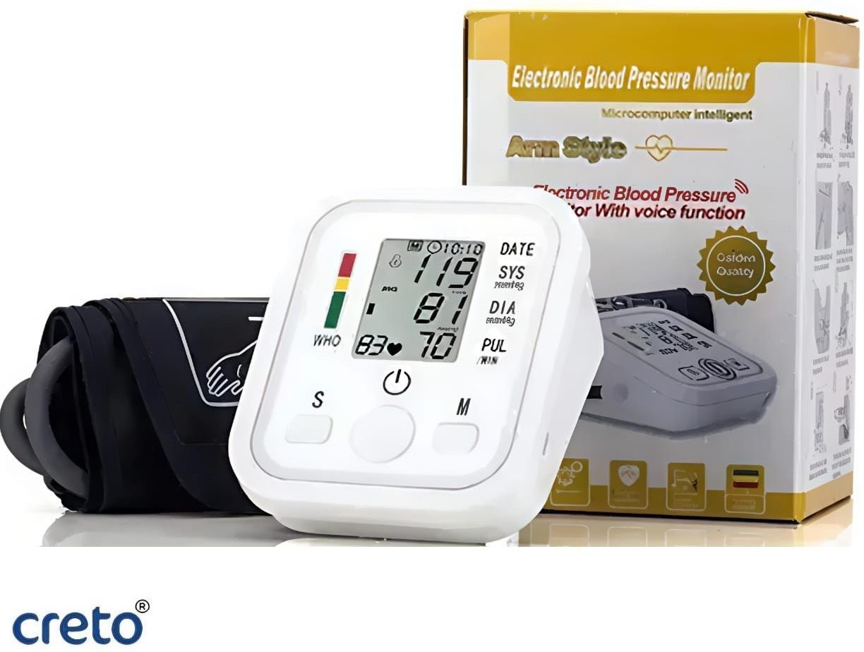 CRETO Digital Electronic BP Monitor, Upper Arm Cuff, LCD Display WHO Indicator Bp Monitor-picture-38