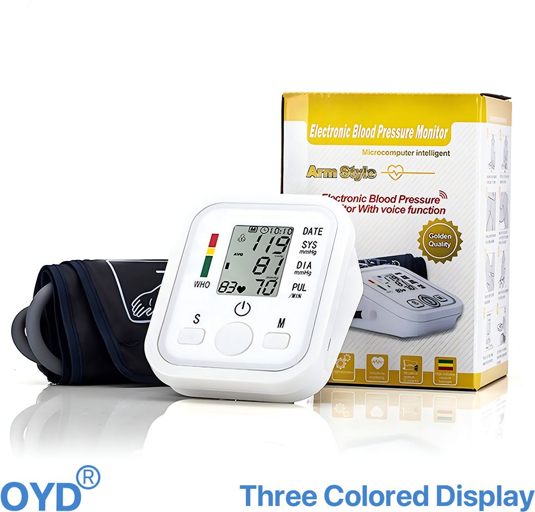 OYD Digital BP Monitor Device with Type-C Input & ABS Plastic Body Colour Display With Voice Function Bp Monitor-image-1