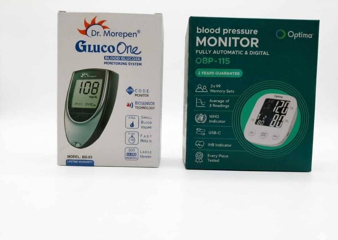 OPTIMA BP Monitor Gluco One Smart Health Combo BP-115 Bp Monitor-image-32