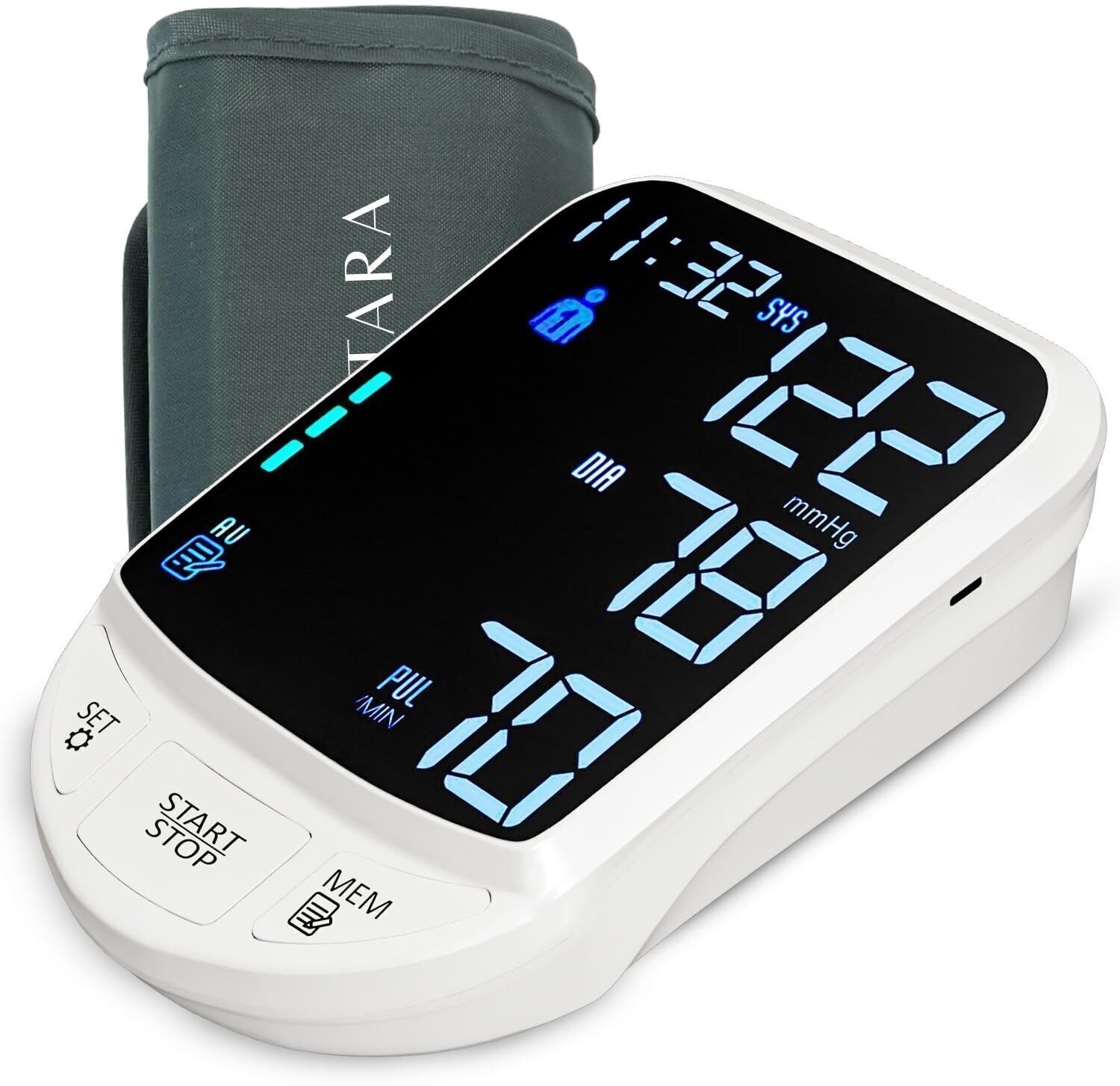 AGEasy Automatic Digital Blood Pressure Machine USB Type C / Battery powered Bp Monitor