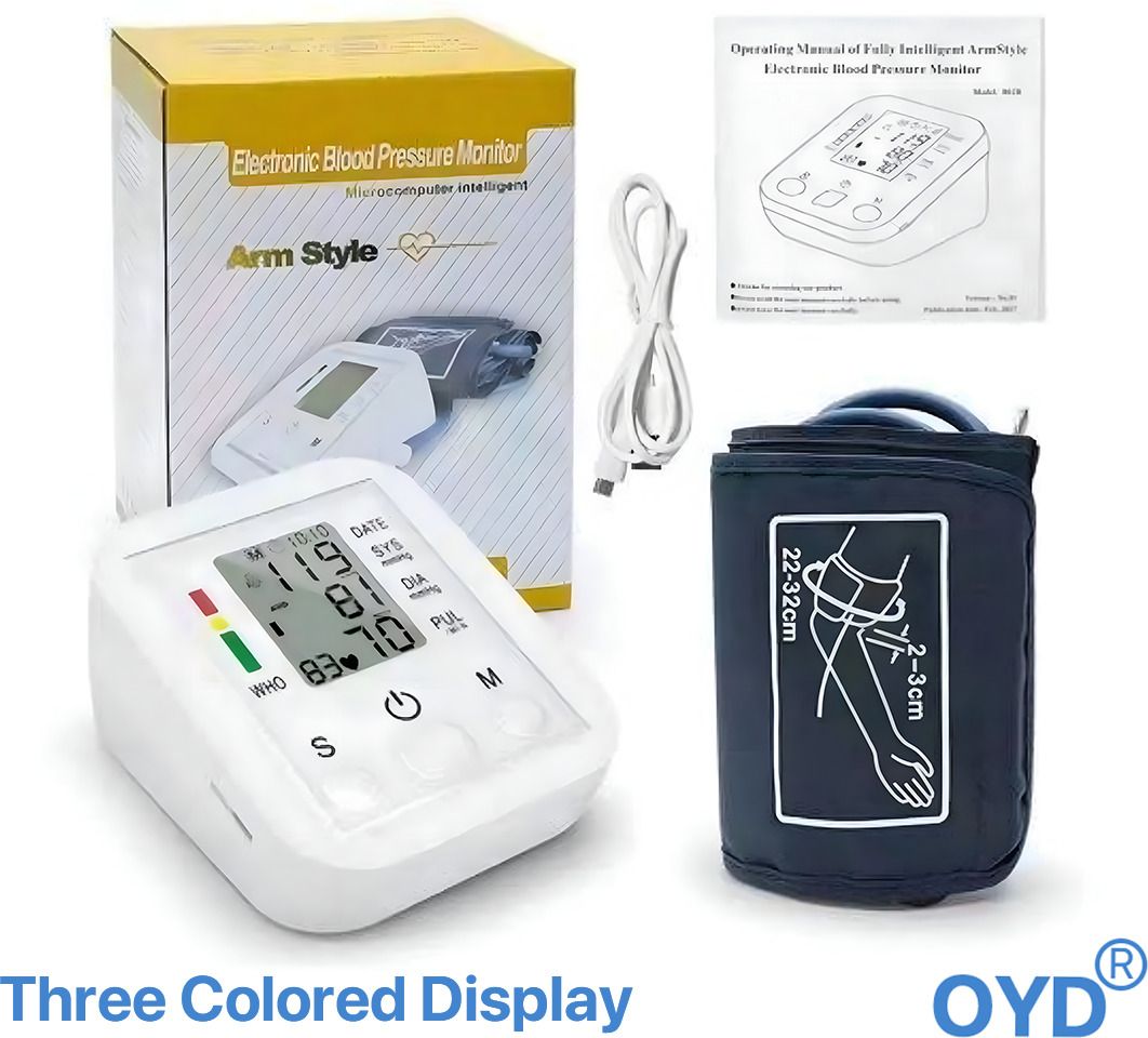 OYD Electronic BP Monitor Machine with Portable Compact Design Colour Display With Voice Function Bp Monitor-image-40