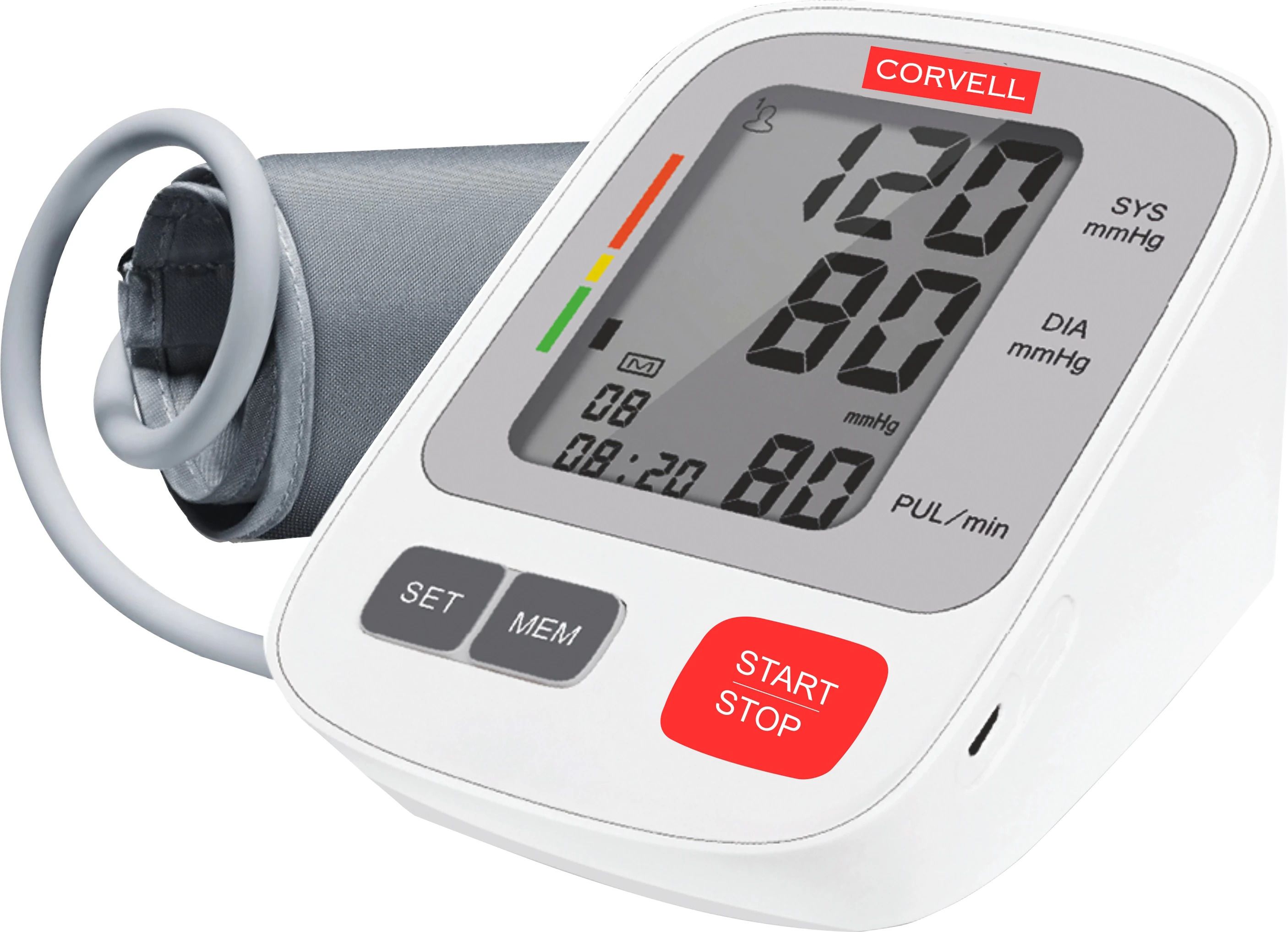 Corvell Digital Blood Pressure Monitor for Home | Large Display, USB & Battery Bp Monitor-image-3