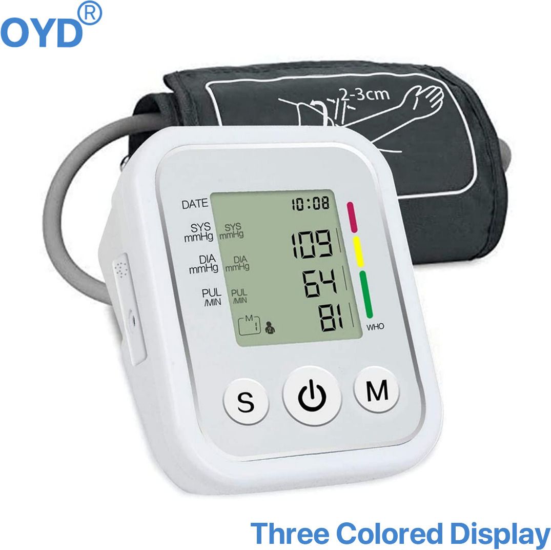 OYD Digital Blood Pressure Monitor with ABS Plastic Body Design Colour Display With Voice Function Bp Monitor-image-33