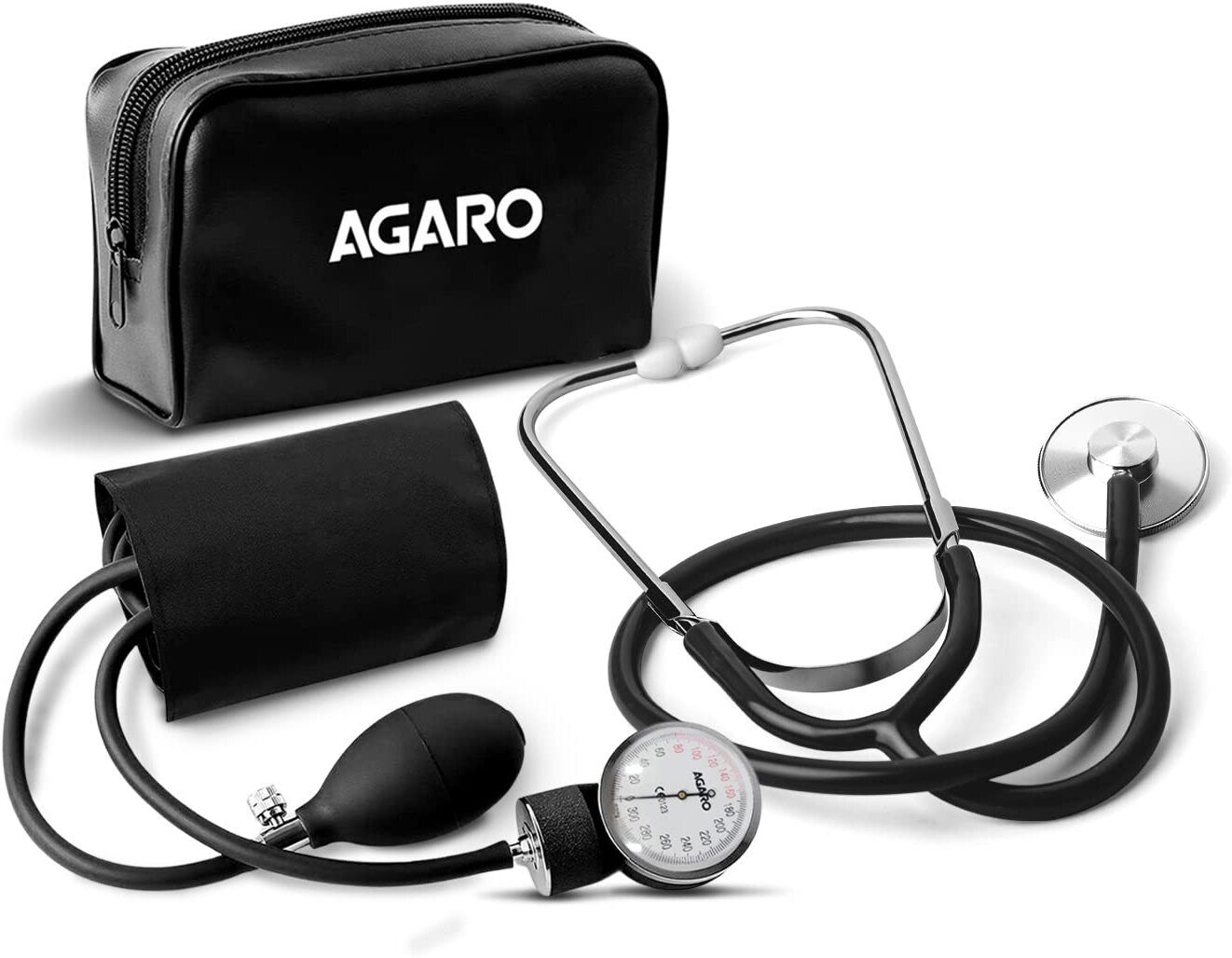 AGARO SP102 Aneriod Type Sphygmomanometer With Stethoscope, Manual Arm SP 102 Bp Monitor