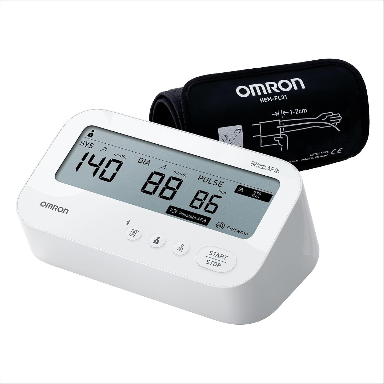 OMRON HEM-7194T1 Digital Bp Monitor with AFib Detection, IntelliWrap 360 Accuracy Cuff HEM-7194T1 Bp Monitor-image-47