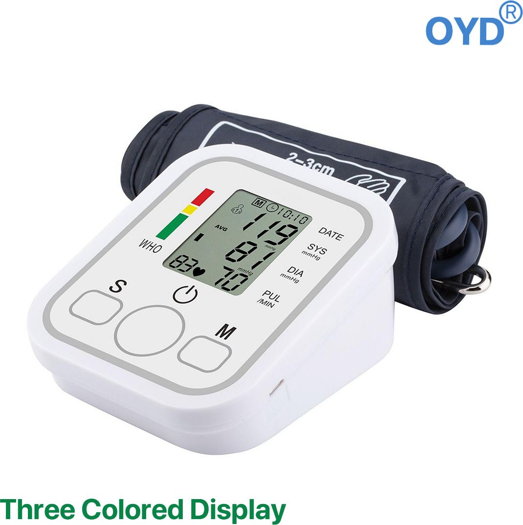OYD Blood Pressure Monitor Device with three colour back light yellow bp Bp Monitor-image-43