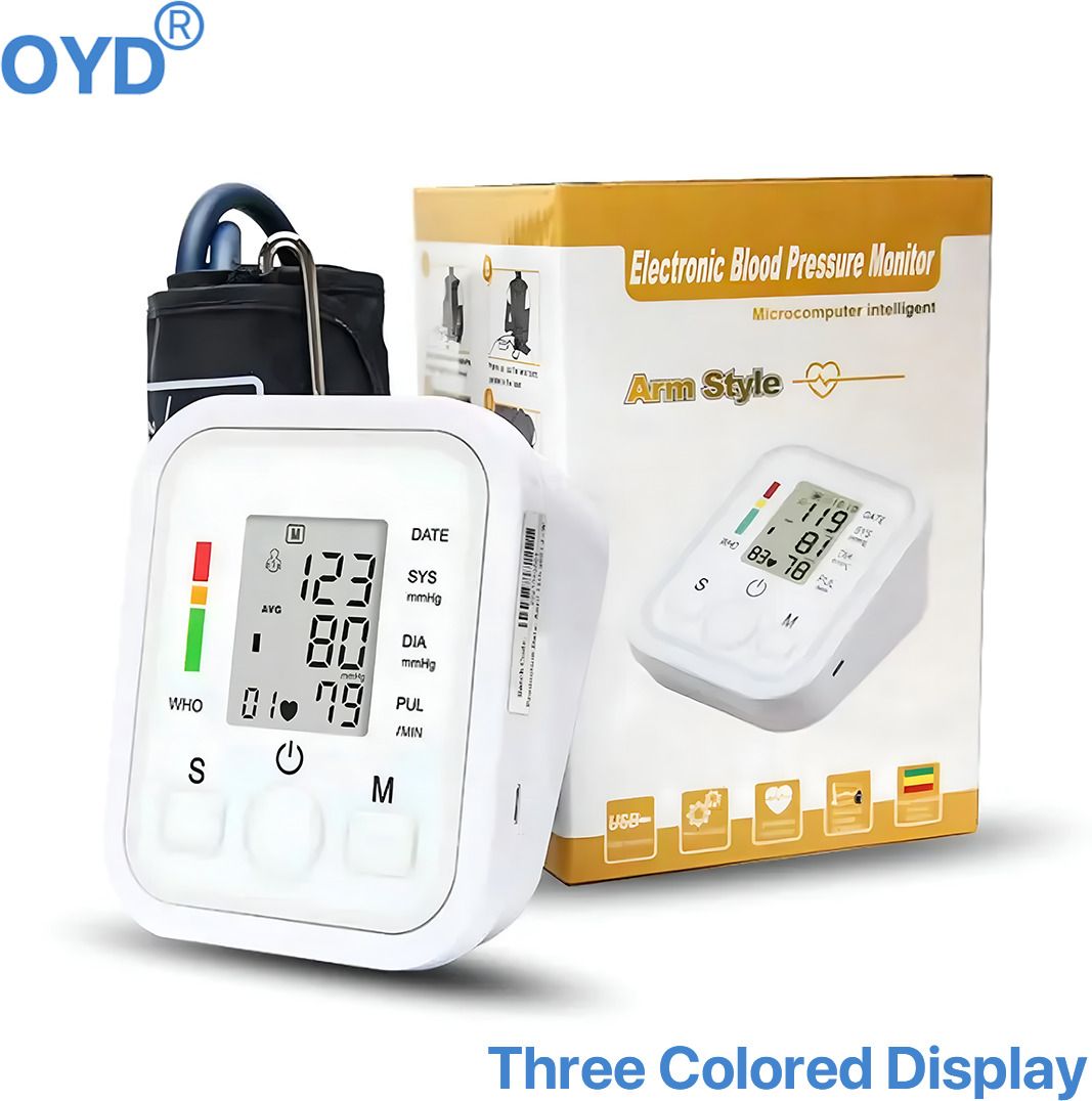 OYD Digital BP Monitor Machine with LED Display & USB Type-C Support Colour Display With Voice Function Bp Monitor-image-30