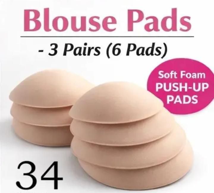 Beige Bra Pads Removable Cotton Cups Inserts Bust Enhancer for Girls/Women Women Lacrosse Chest Pad-image-11