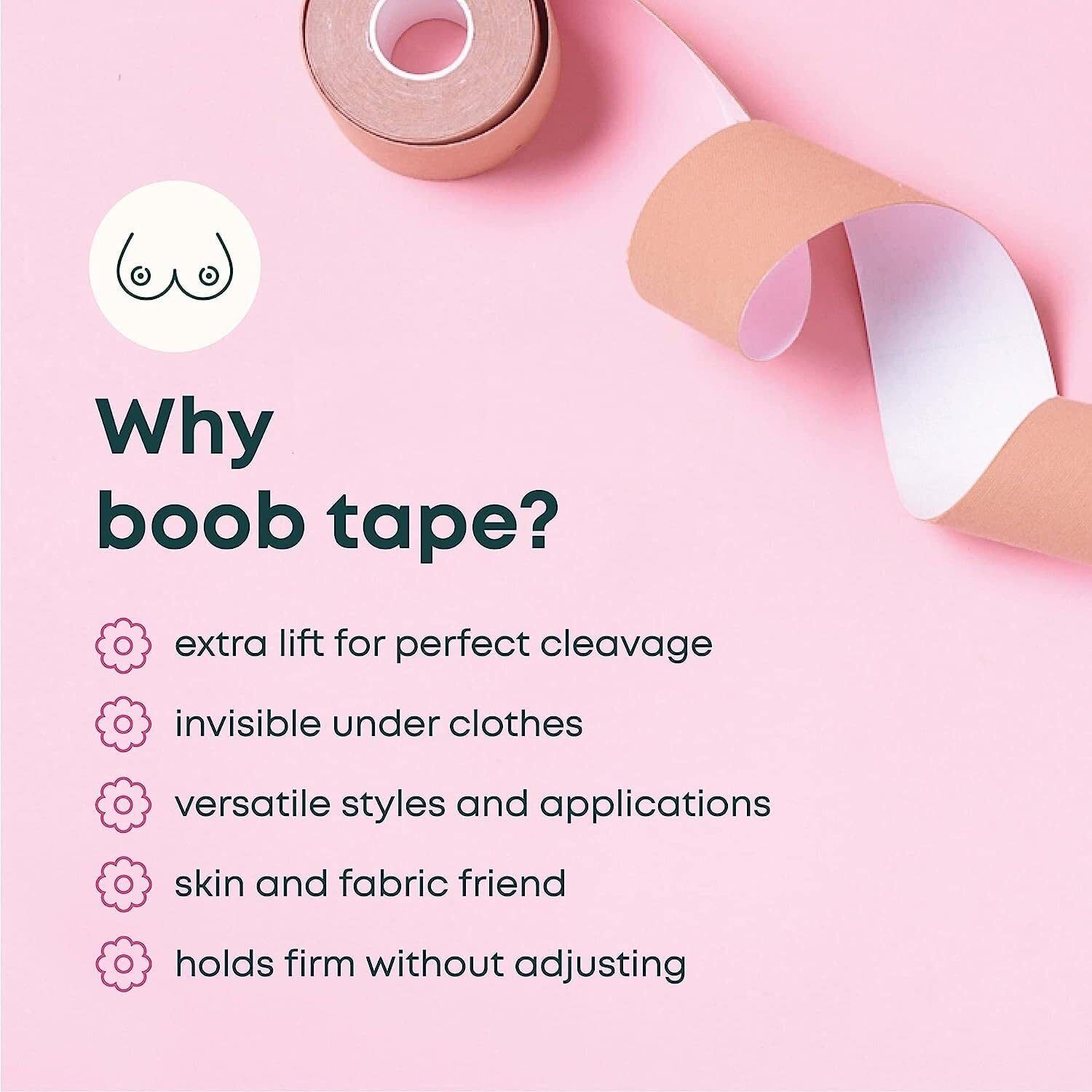 Breast Shaper & Lifter Boob Tape with 10 Nipple Pasties for Women R161 Nursing Breast Pad-image-10