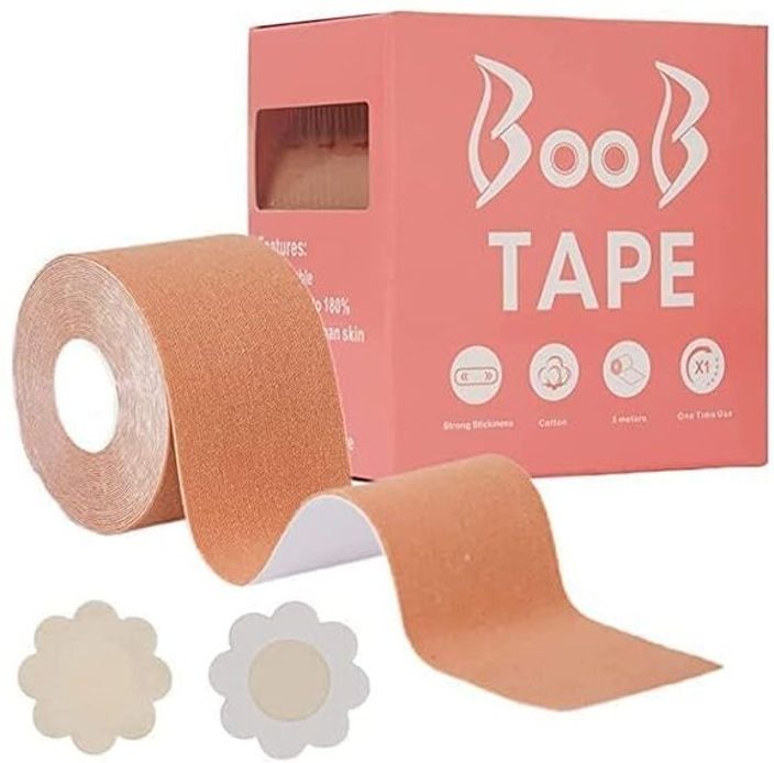 shreeyogi Boobs Tape with nipple cover & nipple stickers for women Nursing Breast Pad-picture-19