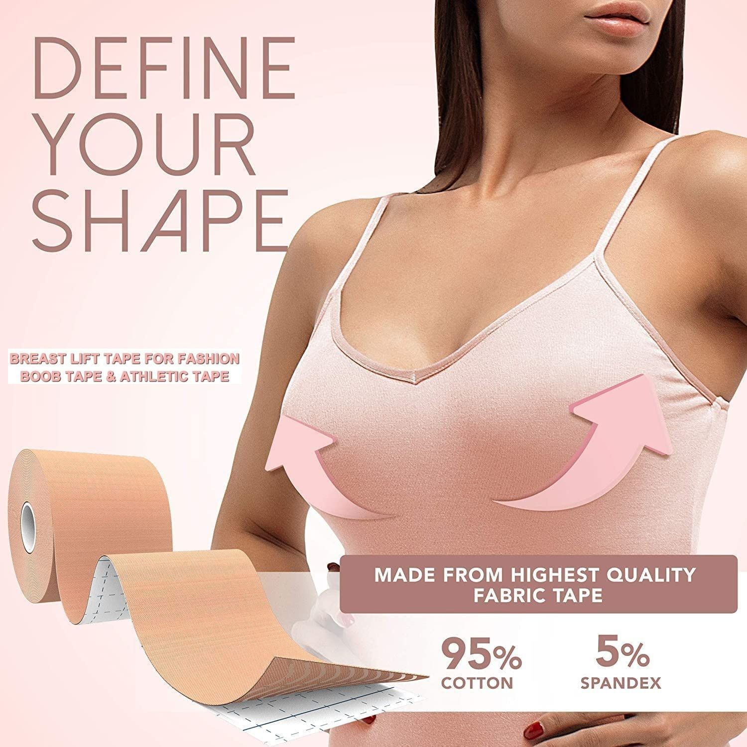 Breast Shaper & Lifter Boob Tape with 10 Nipple Pasties for Women R53 Nursing Breast Pad-image-7