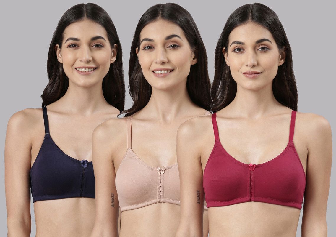 dollar missy Pack of 3 Women Everyday Non Padded Bra-picture-37