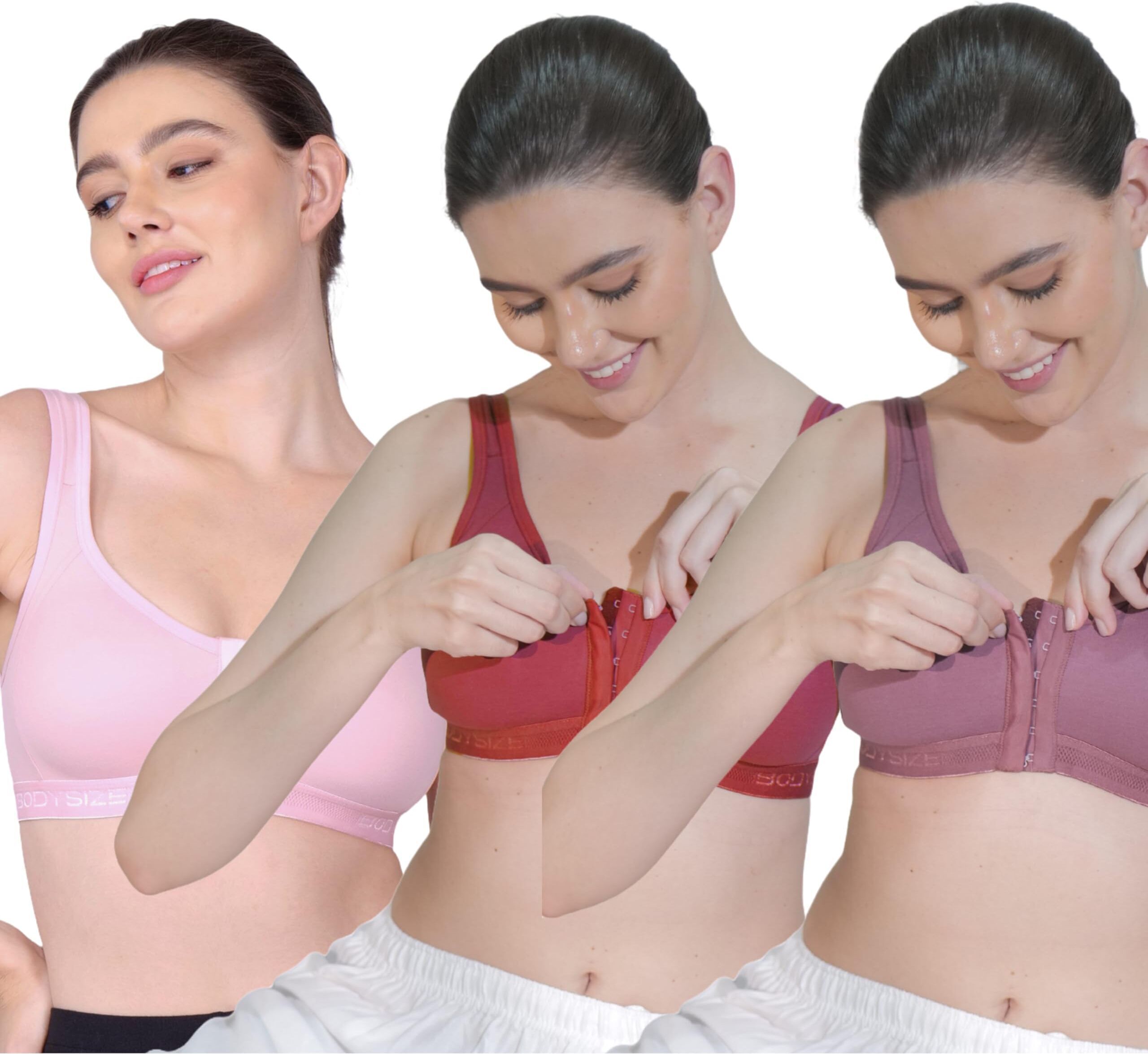 bodysize Pack of 3 Women Sports Non Padded Bra-picture-12
