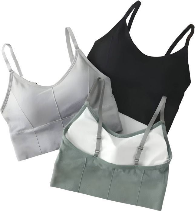 a b k khambhi Pack of 3 Women Sports Lightly Padded Bra-picture-28