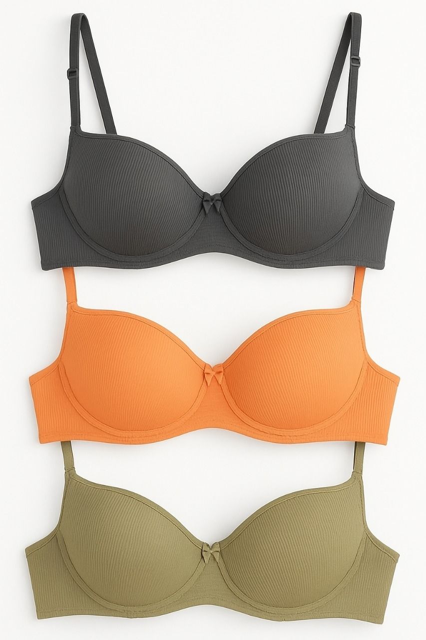 Pack of 3 Women Push-up Lightly Padded Bra-image-45