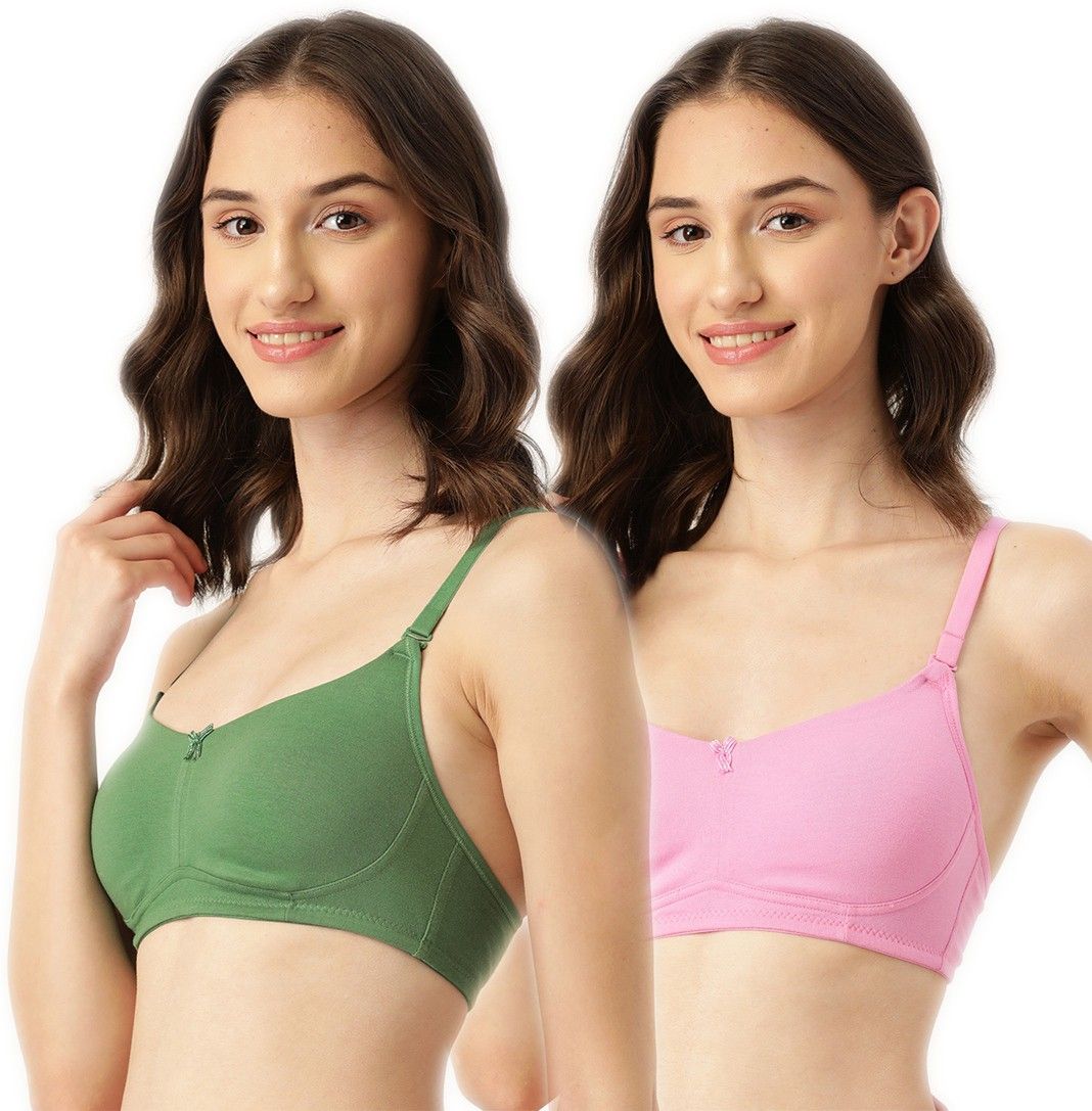 leading lady Pack of 2 Women Full Coverage Non Padded Bra-picture-36