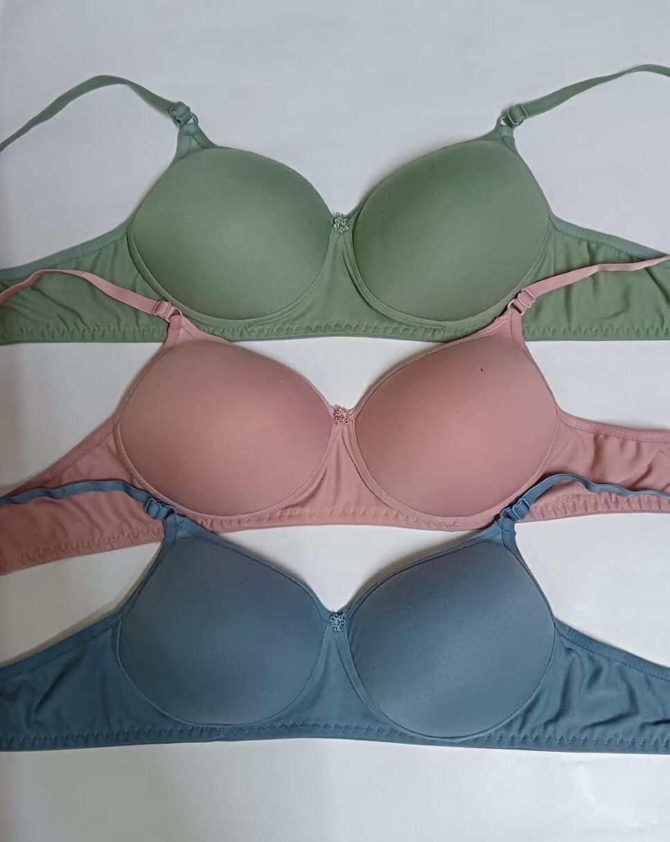 hothy Pack of 3 Women Everyday Lightly Padded Bra-picture-22