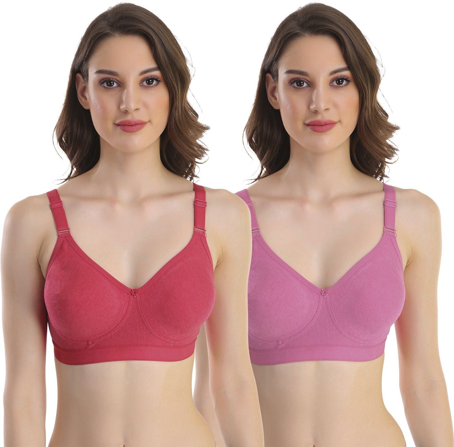 pooja ragenee Pack of 2 Women Full Coverage Non Padded Bra-picture-42
