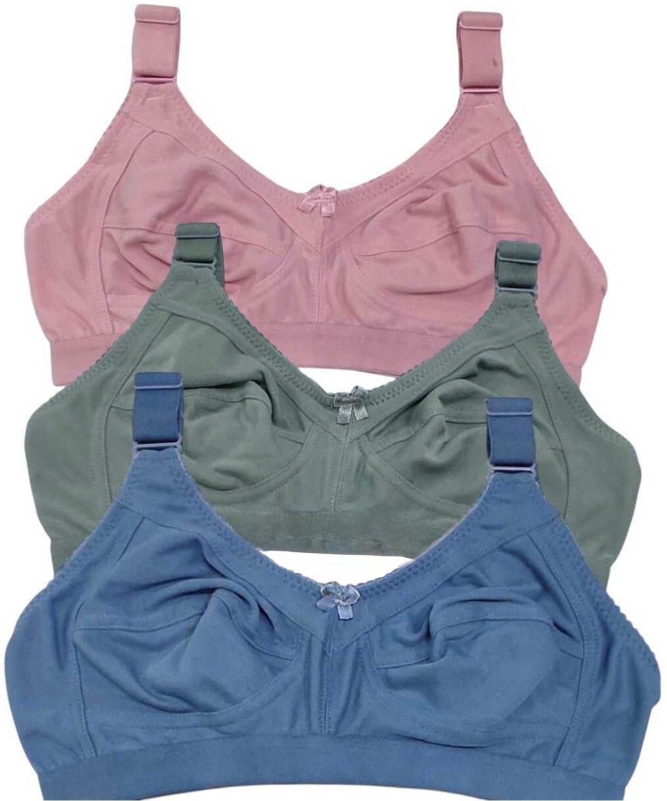 koisa Pack of 3 Women Full Coverage Non Padded Bra-picture-10
