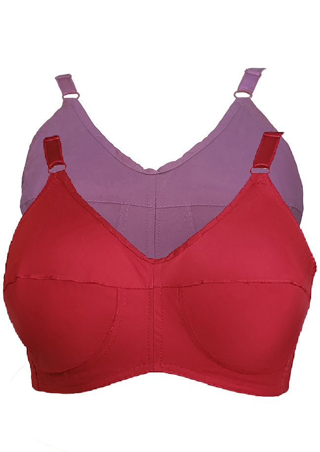 Pack of 2 Women Full Coverage Non Padded Bra