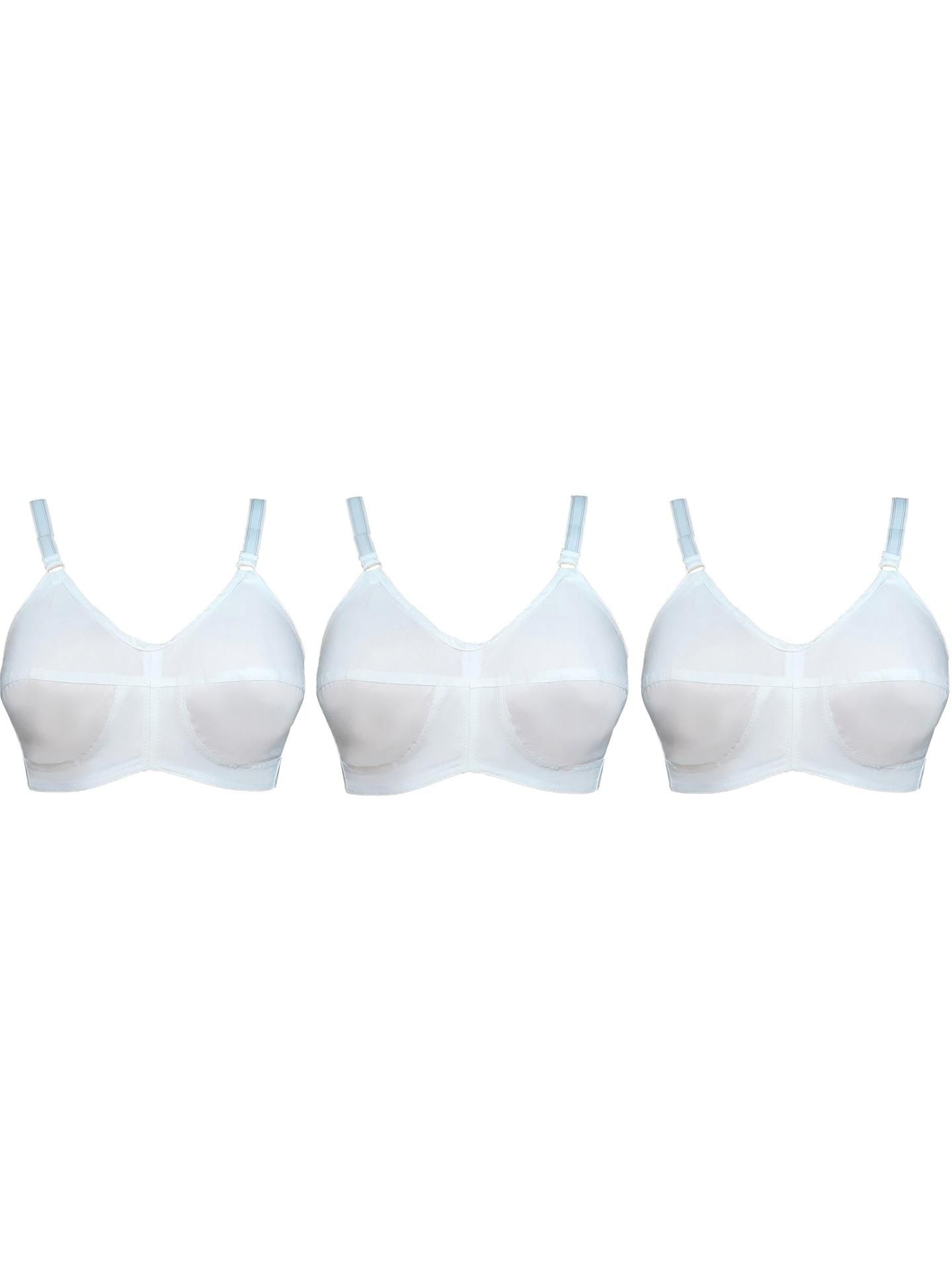 Pack of 3 Women Full Coverage Non Padded Bra-image-2