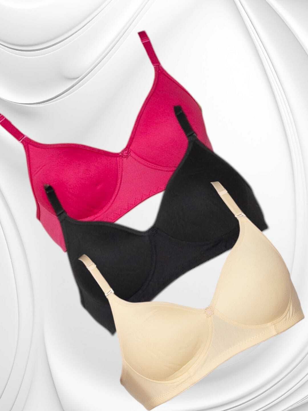 sutjena Pack of 3 Women Full Coverage Lightly Padded Bra-picture-28