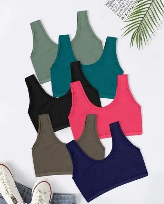 Pack of 6 Women Everyday Non Padded Bra-image-48