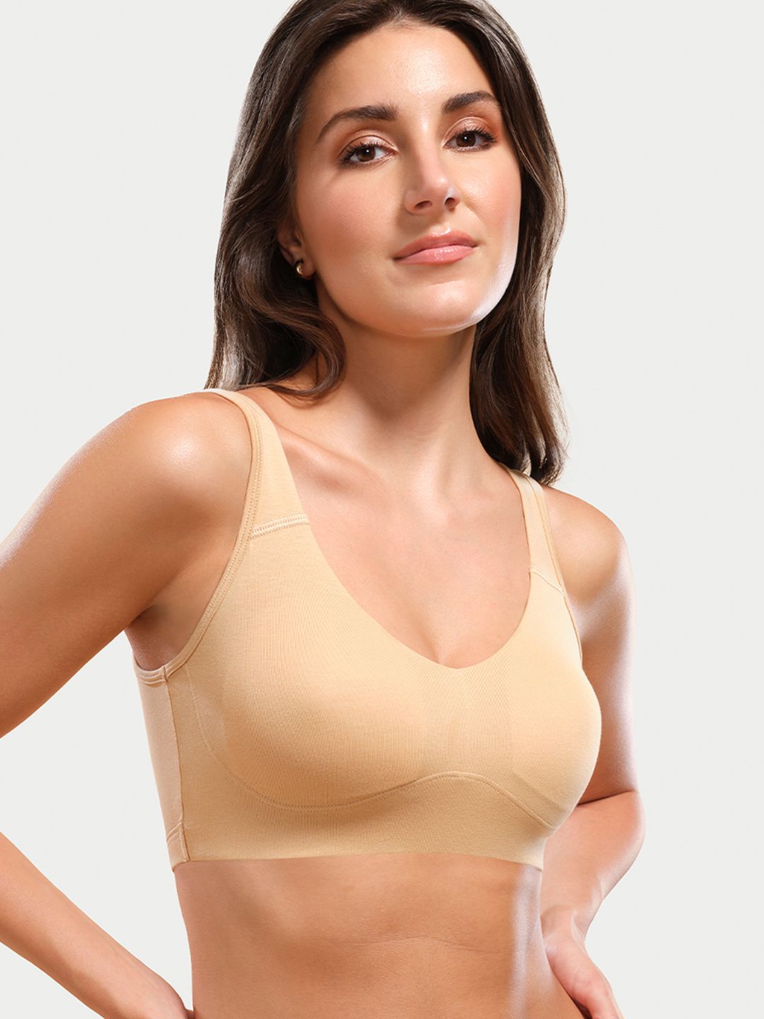 Women Sports Lightly Padded Bra-image-37