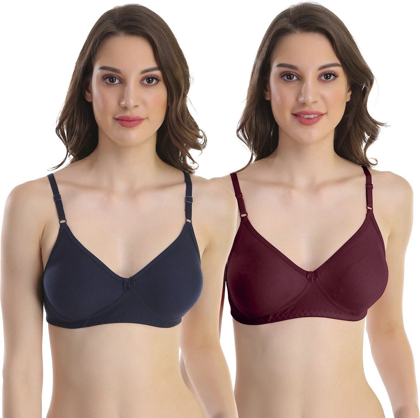 pooja ragenee Pack of 2 Women T-Shirt Non Padded Bra-picture-15