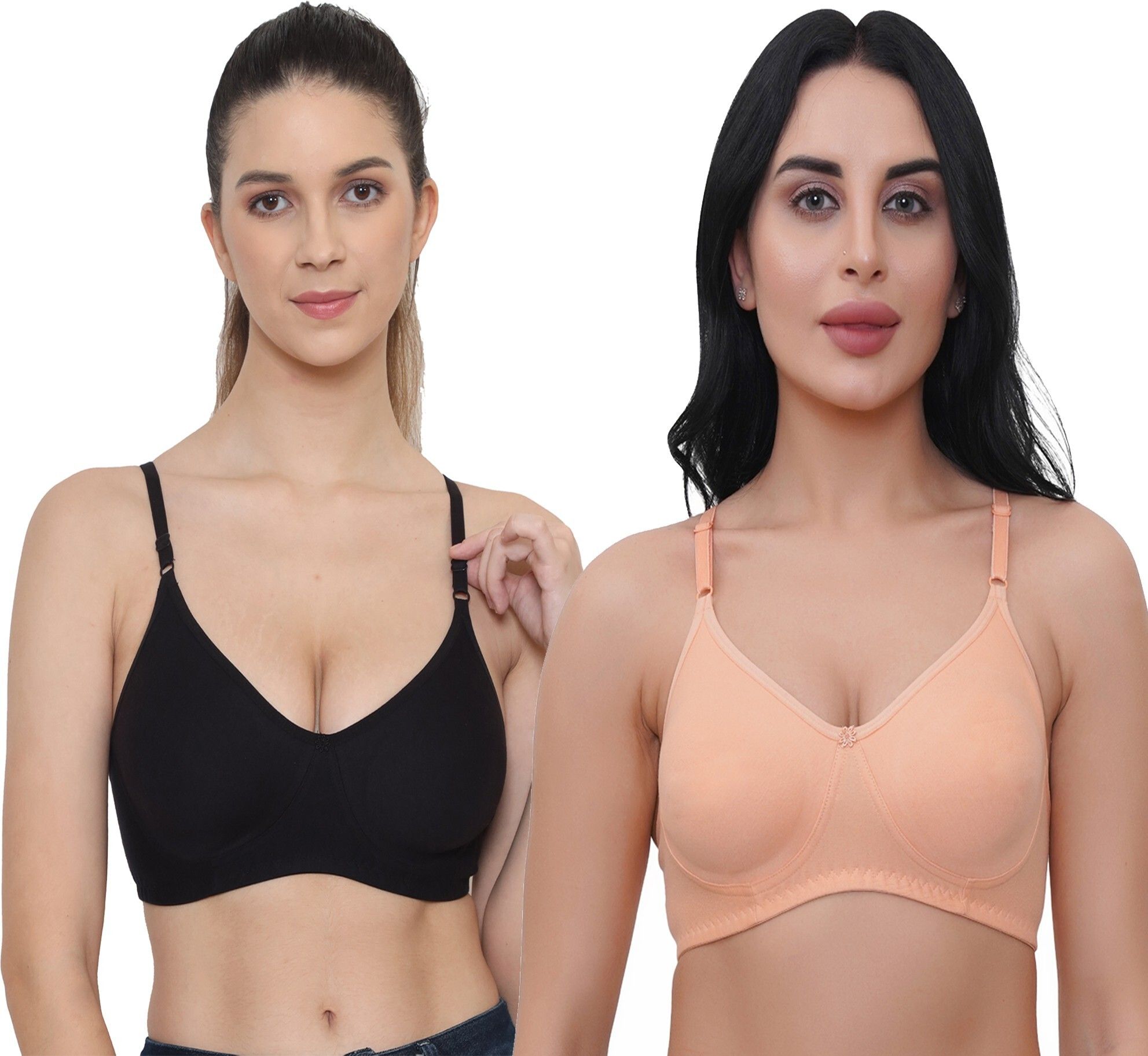 stogbull Pack of 2 Women Full Coverage Non Padded Bra-picture-24