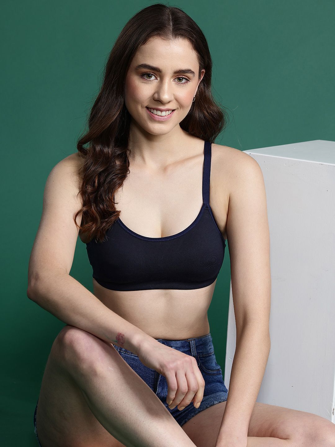 Women Cami Bra Lightly Padded Bra-image-2