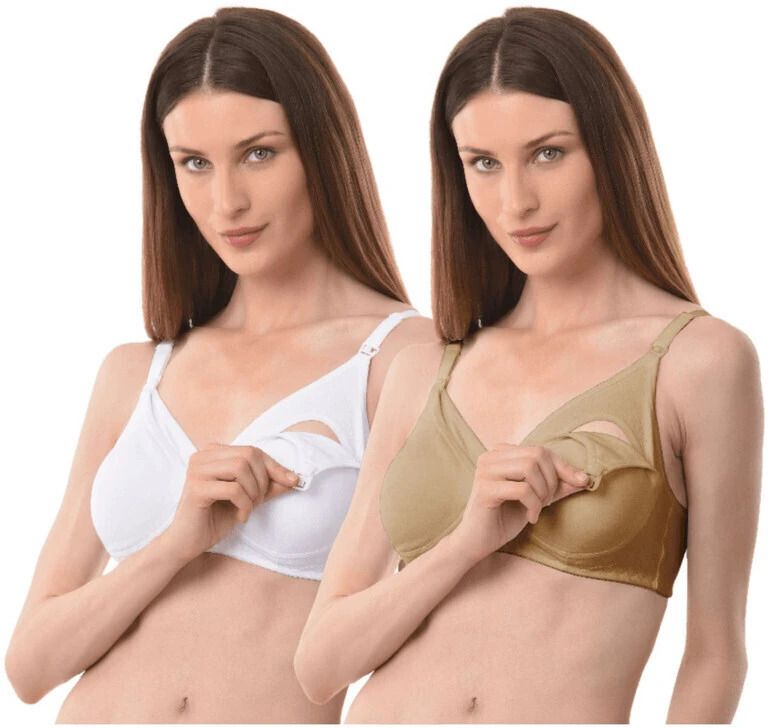 vanila Pack of 2 Women Maternity/Nursing Non Padded Bra-picture-12