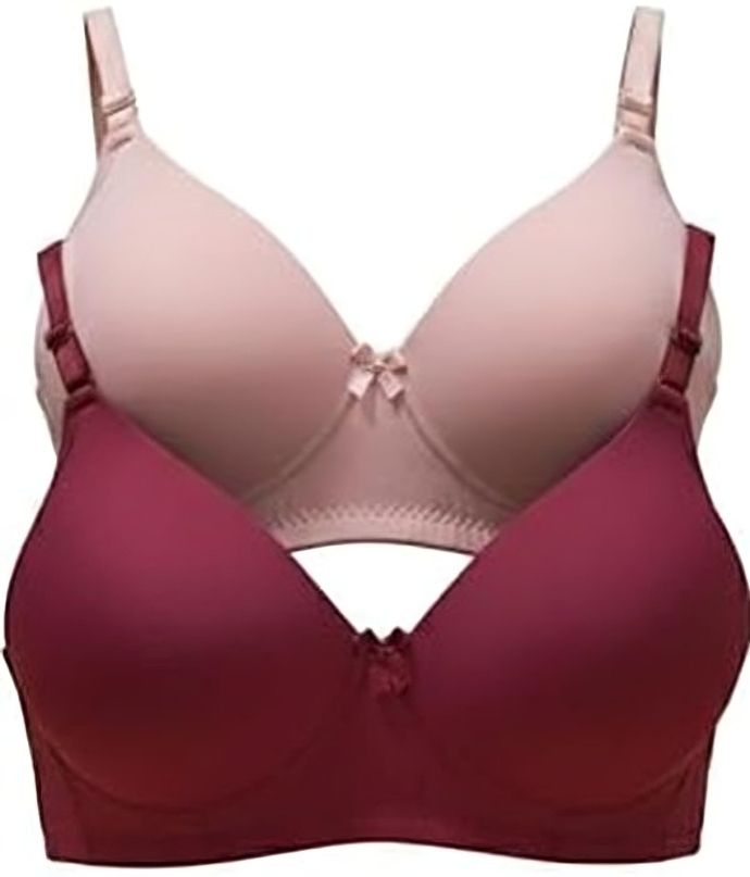 esoroucha Pack of 2 Women T-Shirt Lightly Padded Bra-picture-35
