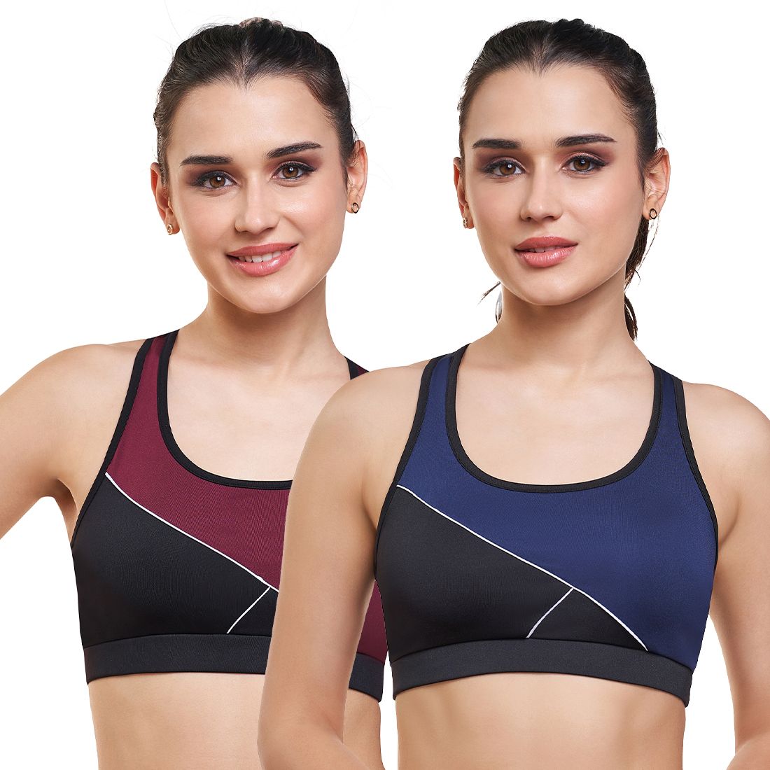 skdreams Pack of 2 Women Sports Non Padded Bra-picture-12