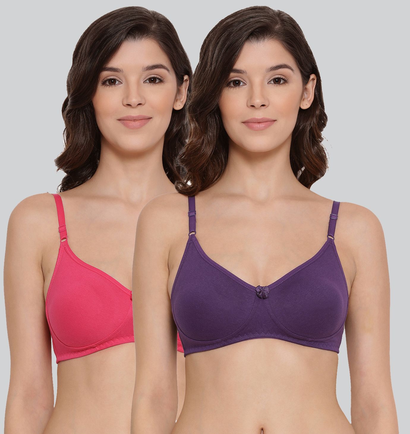 Pack of 2 Women T-Shirt Non Padded Bra-image-36