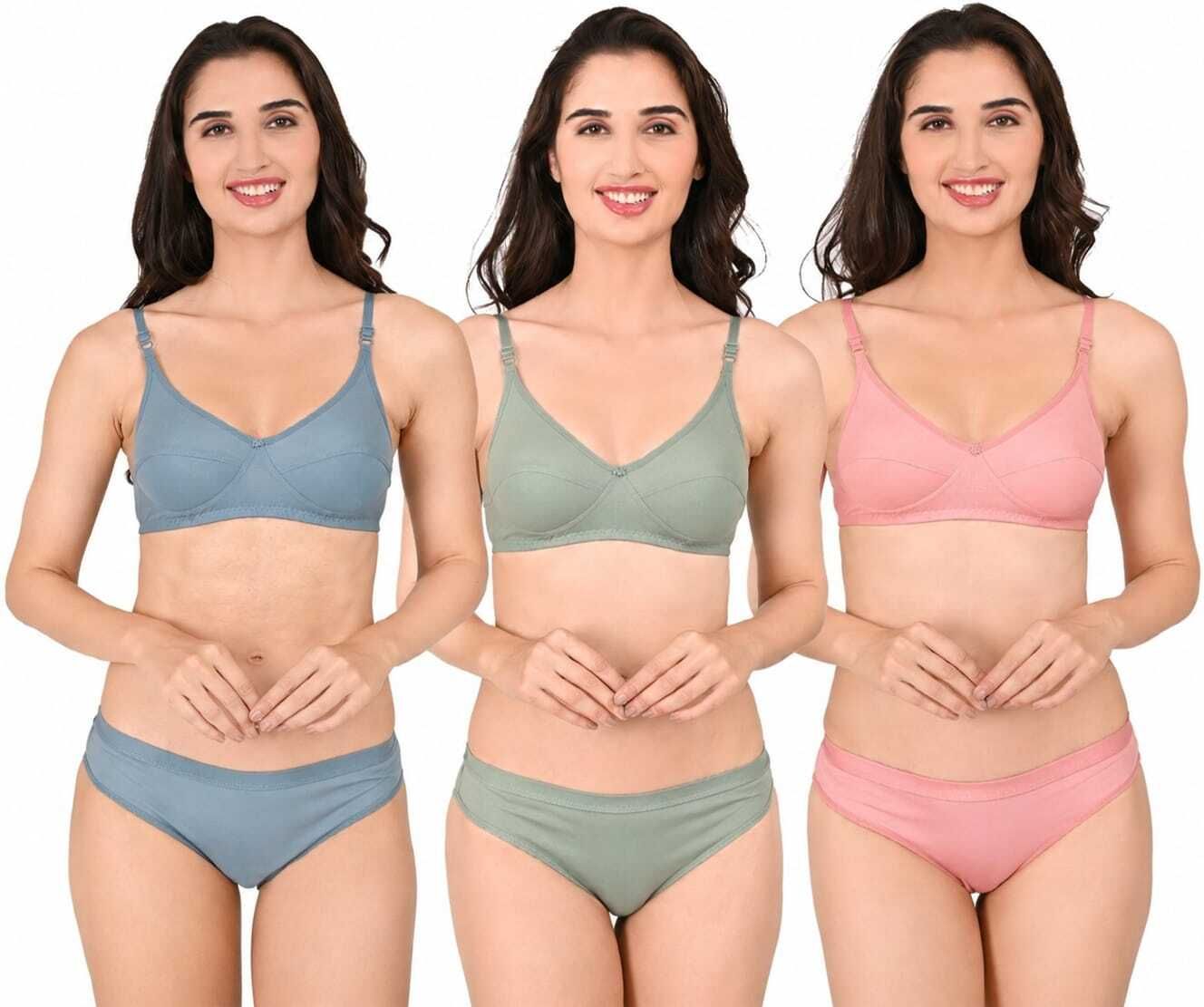 Pack of 3 Women Everyday Lightly Padded Bra-image-30