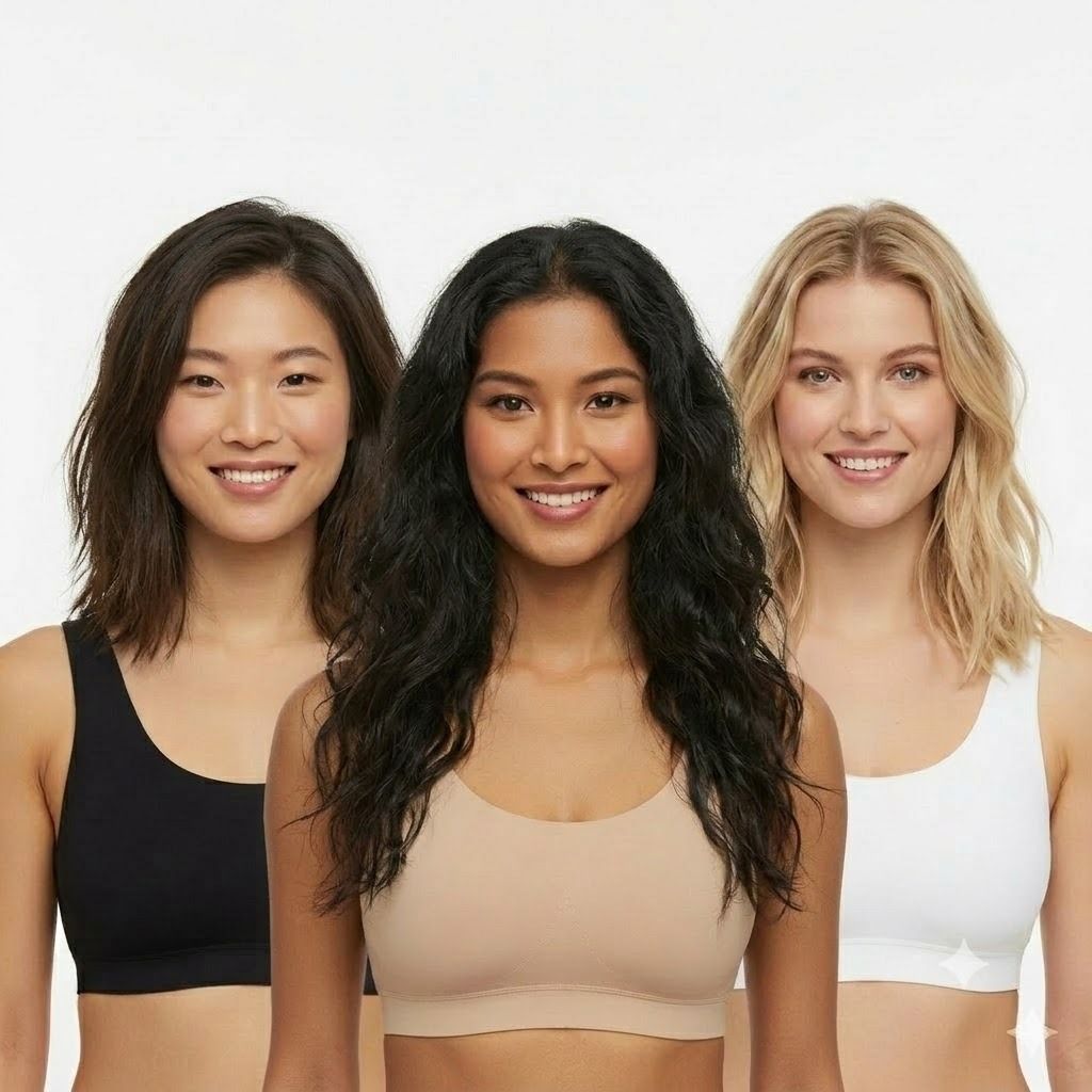 Pack of 3 Women Sports Non Padded Bra-image-27