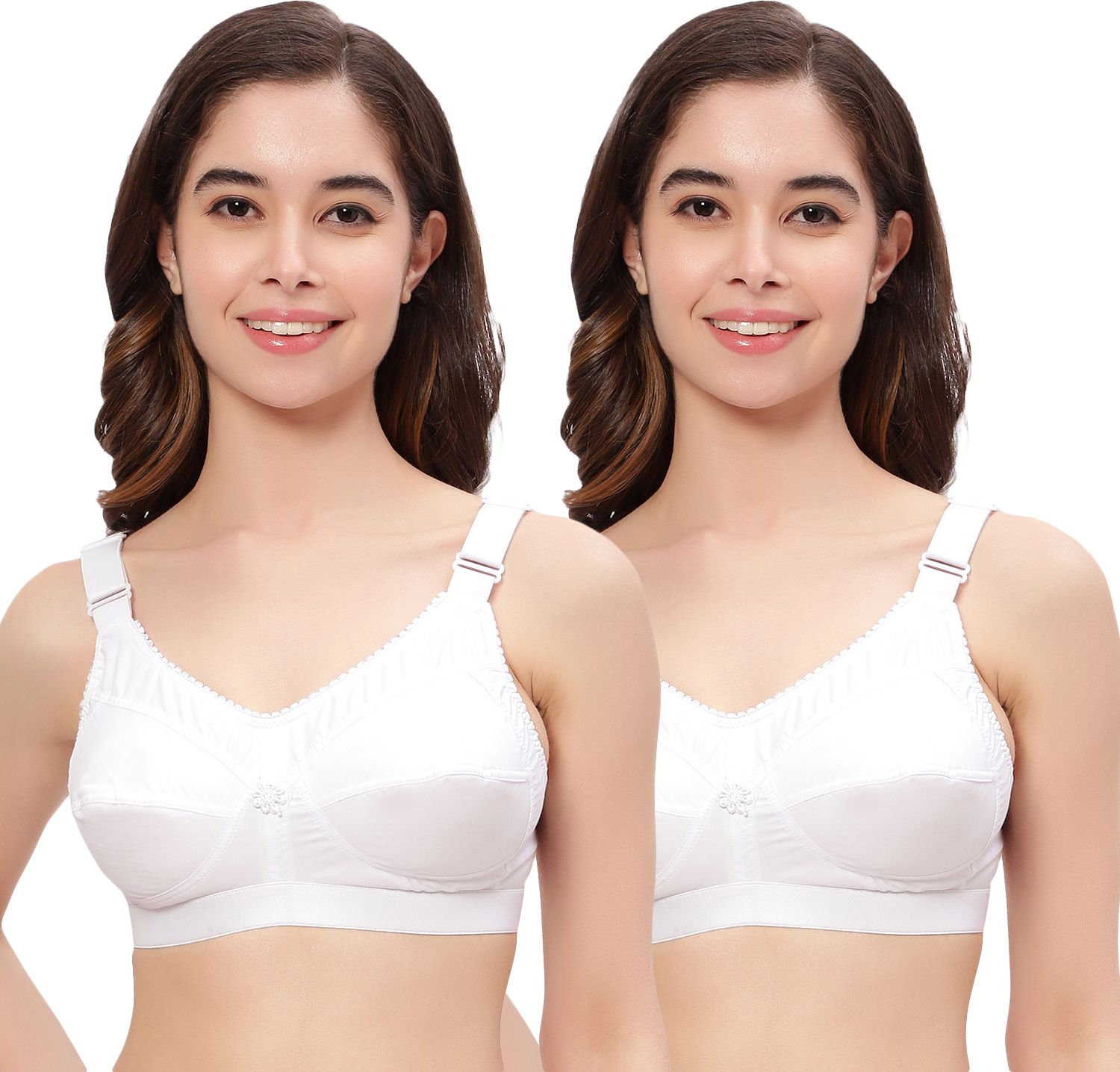 shadydarks Pack of 2 Women Full Coverage Non Padded Bra-picture-12