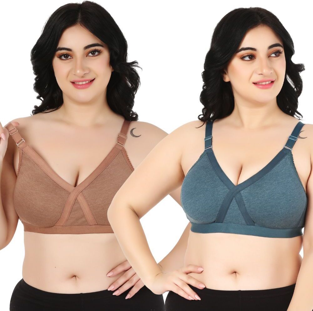 funahme Pack of 2 Women Everyday Non Padded Bra-picture-27