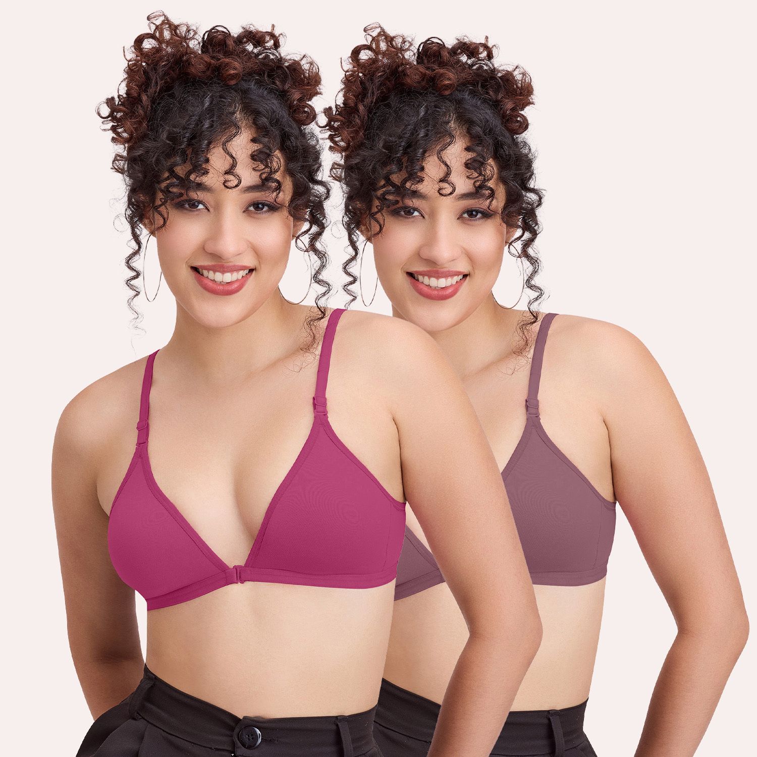 pack of 2 women everyday non padded bra