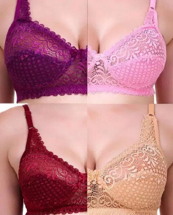 under girl Pack of 4 Women Bralette Non Padded Bra-picture-13
